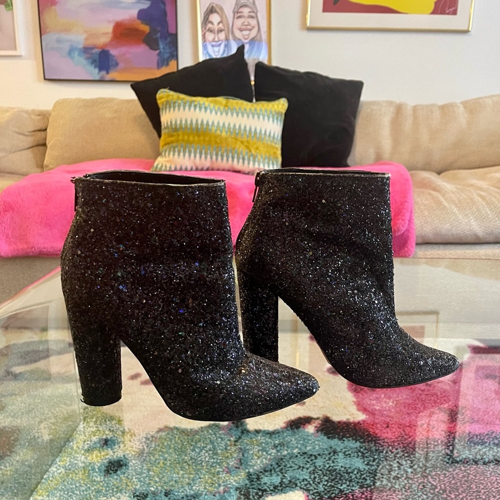 Glitter Ankle Booties